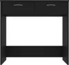 A black desk with two drawers is shown against a white background. Náhled obrázku produktu