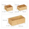 Relaxdays Ordnungsboxen 5er Set, Schubladen Ordnungssystem Produktbild-Vorschau 4