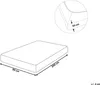 BELIANI Napínací prostěradlo oranžové 90 x 200 cm elastické Náhled obrázku produktu 7