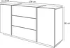 Kommode mit Schubladen ONYX Hochglanz Weiß  158 cm mit Produktbild-Vorschau 7