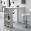 Bartisch  Weiß 120 x 107,5 x 60 cm Stehtisch Holz Produktbild-Vorschau 1