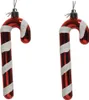 Weihnachtsdeko Zuckerstangen Rot / Weiß mit Glitter 13,5 cm Produktbild-Vorschau 2