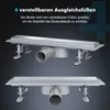 SONNI 50 cm podlahový odtok, plochý sprchový žlábek, Náhled obrázku produktu 7