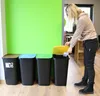 Odpadkový koš černý set 4x50 l pro třídění odpadu barevné Náhled obrázku produktu 6