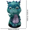Blauer Drache als Wackelkopf- Auto Wackelfigur Produktbild-Vorschau 6