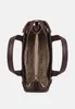 Pierre Cardin Handtasche Echtleder Krokoprägung Dunkelbraun Produktbild-Vorschau 3