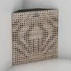 A corner acoustic panel with a perforated wooden surface. Náhľad obrázku produktu