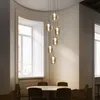 ZMH Chandelier 6 Flammes Ambre Lampe Suspendue Boule de Voir les images du produit 8