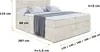 ALTDECOR Boxspringbett mit 2 Matratzen und Topper - 140x200 Produktbild-Vorschau 6