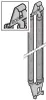A close-up illustration of a spring assembly with a magnified inset showing a detail. Anteprima dell’immagine prodotto