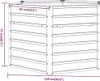 vidaXL Letto rialzato arrugginito 129x129x77 cm Acciaio Anteprima dell’immagine prodotto 7