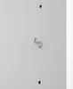 A silver hook mounted on a white wall. Náhled obrázku produktu