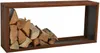 A rectangular metal rack filled with firewood. Produktbild-Vorschau