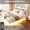 Flieks Polsterbett 180x200cm mit Ladefunktion, Jugendbett Produktbild-Vorschau 5