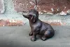 Statua decorativa cane marrone antico Anteprima dell’immagine prodotto 3