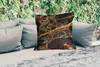 MuchoWow® Outdoor Kissen - Marmor - Gold - Schwarz - Produktbild-Vorschau 2
