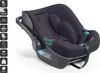 A black baby car seat is shown from a slightly elevated side angle against a white background. Produktbild-Vorschau