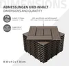 ECD Germany WPC terasové dlaždice, 30x30 cm, 44dílná Náhled obrázku produktu 6