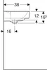 Geberit Handwaschbecken RENOVA PLAN 500x380mm mit Hahnloch Produktbild-Vorschau 9