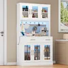 Credenza da cucina Merax con LED e presa di corrente, Anteprima dell’immagine prodotto 6