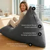 Pouf LUMALAND Triangle 370 L - fauteuil bean bag Voir les images du produit 9