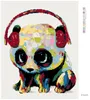 Diamondi - Diamond painting - PANDABÄR MIT KOPFHÖRERN, Produktbild-Vorschau 3