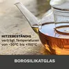 Creano Teekanne aus Glas 1,2l - Glasteekanne mit Glas-Sieb Produktbild-Vorschau 6