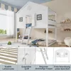 MODFU Lit Mezzanine 90x200 cm - Lit Cabane Enfant avec Voir les images du produit 8