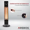 Promiennik podczerwieni AREBOS 2000 W, z pilotem zdalnego Podgląd zdjęcia produktu 3