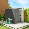 Outsunny Metall Gerätehaus 2,81m² 154x206,5x181 cm Produktbild-Vorschau 2