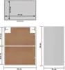 Hängeschrank Lyon Weiß 50x31x60 cm Holzwerkstoff Produktbild-Vorschau 10