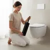 ADGO, brosse de toilettes noire, brosse de toilettes sans Voir les images du produit 5