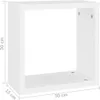 vidaXL Scaffali a cubo, 2 pezzi, bianco, 30x15x30 cm Anteprima dell’immagine prodotto 14