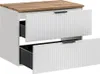 Badmöbel Waschtisch Unterschrank Set 80 cm matt weiß mit Produktbild-Vorschau 5