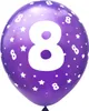 Oblique Unique Luftballon Set Zahl 8 für 8. Geburtstag Produktbild-Vorschau 2