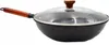 Wok-Pfanne 33 cm – Tiefe Stahlpfanne mit Deckel für Produktbild-Vorschau 5