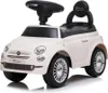 A white Fiat 500 ride-on car for children. Náhled obrázku produktu