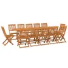 vidaXL 13-dielny záhradný jedálenský set 280x90x75 cm z Náhľad obrázku produktu 1