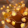 3M LED Rosen Lichterkette Batteriebetrieben Valentinstag Produktbild-Vorschau 4