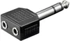 Goobay 11103, 6.35 mm, 2 x 3.5 mm, Czarny Podgląd zdjęcia produktu 1