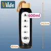 Vilde | Butelka na wodę szklana 600 ml - z etui silikonowym Podgląd zdjęcia produktu 5