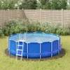 vidaXL Pool-Bodentuch Hellgrau Ø396 cm Polyester Geotextil Produktbild-Vorschau 2