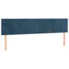 Hochwertig Kopfteile 2 Stk. Dunkelblau 80x5x78/88 cm Samt Produktbild-Vorschau 2