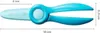 A pair of turquoise Fiskars children's scissors with dimensions indicated. Náhled obrázku produktu