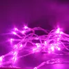 ​10M 100 LED Lichterkette Rosa 8 Lichtmodi Party Garten Produktbild-Vorschau 2