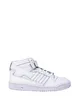 A white Adidas Forum Mid sneaker is shown against a white background. Produktbild-Vorschau