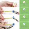 A step-by-step instructional image showing how to use wire connectors. Produktbild-Vorschau