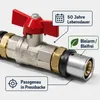 Pressfitting Kugelhahn rot Flügelgriff 20 x 2 Produktbild-Vorschau 9