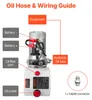 Agregat Hydrauliczny Vevor 12V 4 Qt Pompa Jednostronnego Podgląd zdjęcia produktu 6