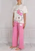Hello Kitty Baumwollpyjama für Damen, zweiteiliger Pyjama Produktbild-Vorschau 7